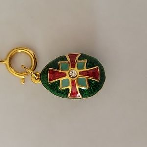VTG Joan Rivers Classic Collection Fabergé Enameled Egg Charm